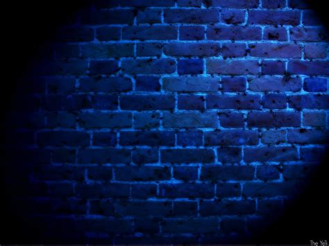 Blue Brick Wallpaper Blue Black Wall Brickwork Brick