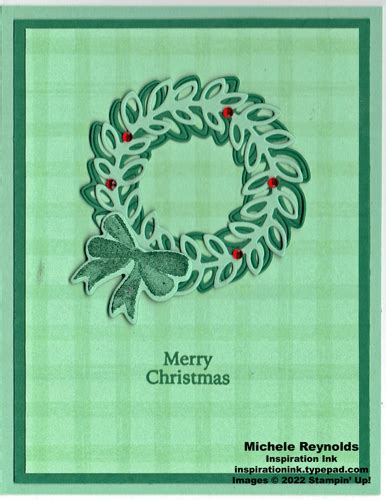 Cottage Wreaths Green Gingham Wreath By Michelerey At Splitcoaststampers