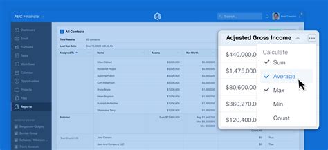 New Feature Report Calculations Wealthbox CRM