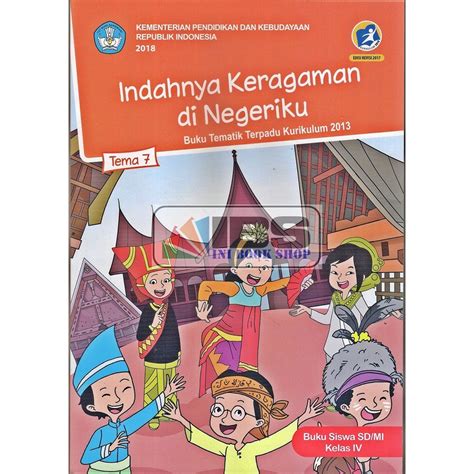 Jual Buku Siswa Kelas 4 SD Tema 7 Indahnya Keragaman Di Negeriku