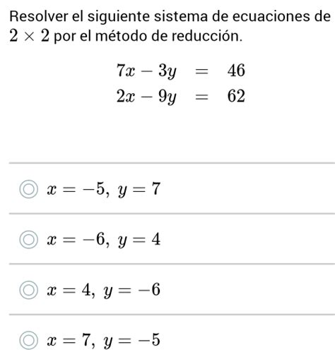 Solved Resolver El Siguiente Sistema De Ecuaciones De Por El