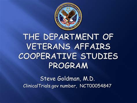 Ppt The Department Of Veterans Affairs Cooperative Studies Program