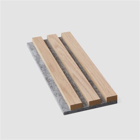 Classic Oak Grey RecoSilent Acoustic Felt 300x120 Sample WallRibbon