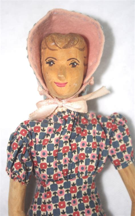 Vintage Folk Art Doll: Wooden holly Dolls / Handmade / Ozone, Tenn ...