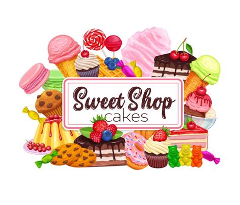 Confectionery And Sweet Stock Vector Illustration Of Cotton 141909742