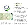 Nature Candle Candela Profumata Cera Vegetale Linea Dolomiti