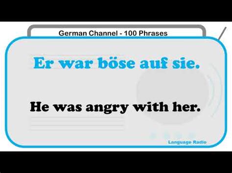 Learn German 100 Useful Phrases In German Every Day YouTube