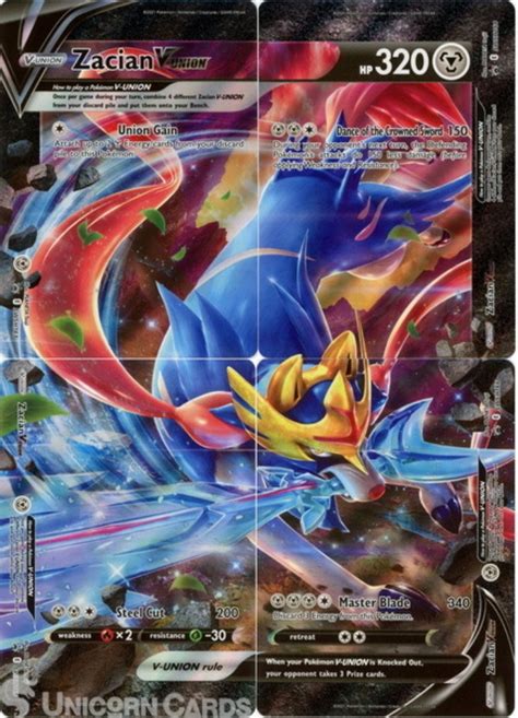 Zacian V Union Swsh Card Set Black Star Promo Mint Pokemon