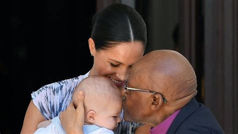 Baby Archie Makes Appearance On Royal Tour Of Africa Bbc News