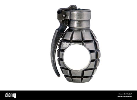 isolated grenade lighter stock photo alamy
