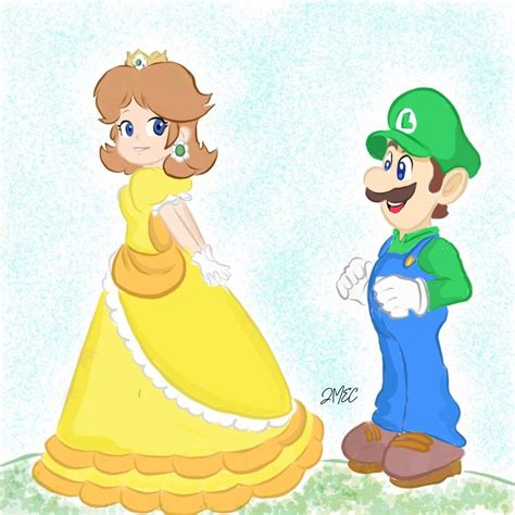 Luigi and Daisy 💚🧡 | Luigi and daisy, Character art, Mario bros