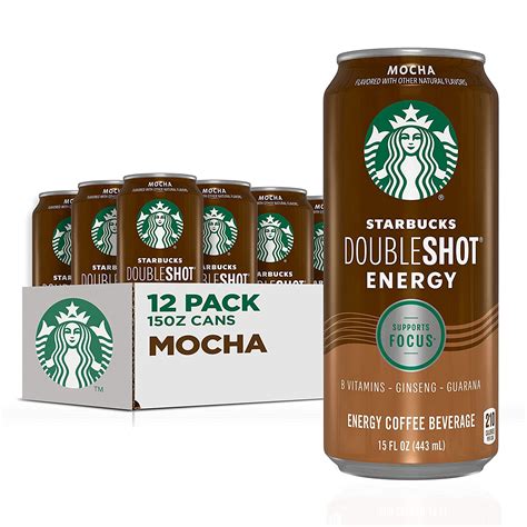 Starbucks Doubleshot Energy Espresso Coffee Mocha 15 Oz Cans 12 Pack Packaging May Vary