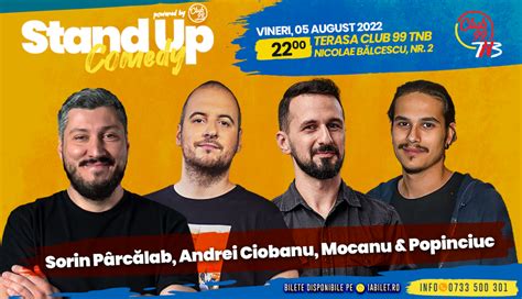 Bilete Stand Up La Club Tnb Terasa Cu Sorin Parcalab Andrei