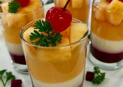 Resep Melon Dragon Fruit Pudding Oleh Ndry Ani Cookpad