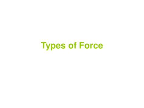 Types of Force | Teaching Resources