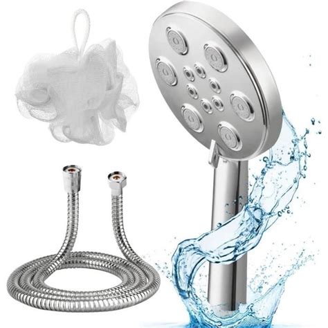 Douchette Pommeau De Douche Economie Deau Avec 1 5m Flexible De Douche