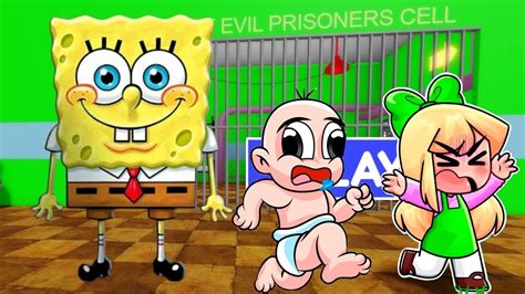 Escape De Spongeboy Barry S Prison Run Obby En Roblox Youtube