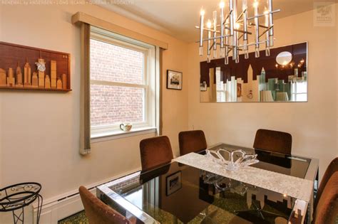 Pretty Dining Room With New Double Hung Window Renewal By Andersen