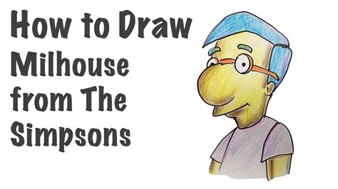 How To Draw Milhouse From The Simpsons Youtube