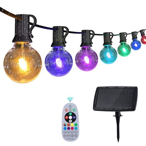 Buy Solar Led Outdoor String Lights 50FT Color Changing Patio String