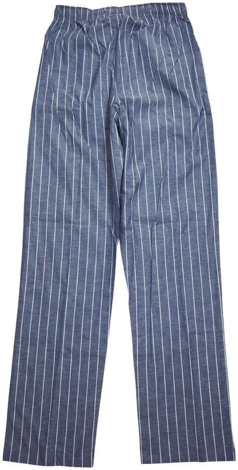 Hanes Mens Woven Stretch Striped Sleep Lounge Pajama Pant Denim Xx