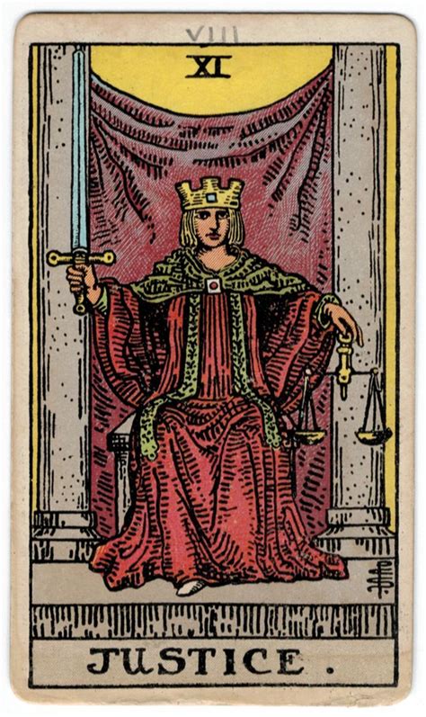 The Justice Tarot Card