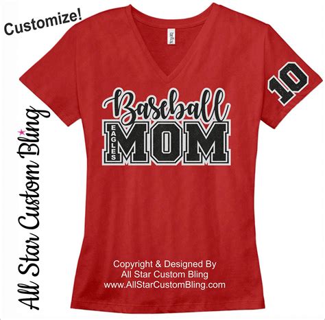 Glitter Baseball Mom Shirt Baseball Mom Shirt Mom Baseball Baseball Mom Shirts Custom