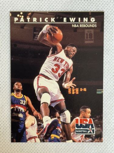 1991 92 SkyBox USA Patrick Ewing 27 Basketball Card New York Knicks