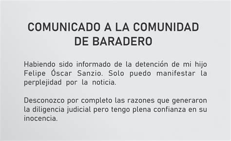 Baradero Intendente Tito Sanzio Perplejo Por La Detenci N De Su Hijo