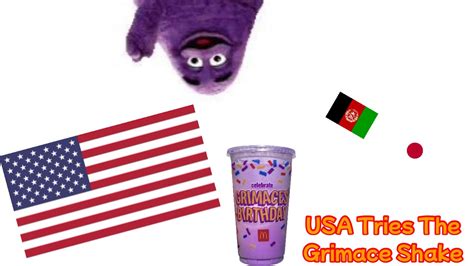 USA Tries The Grimace Shake YouTube