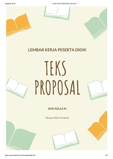 Modul Kelas 11 Semester 2 Proposal Bahasa Indonesia Studocu