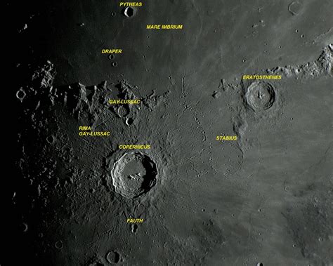 Cratera COPERNICUS Em Dois Tempos Aproximadamente 25 H Vaz