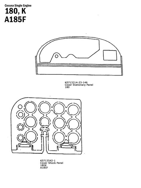 Cessna Single Engine 180 K Schematics