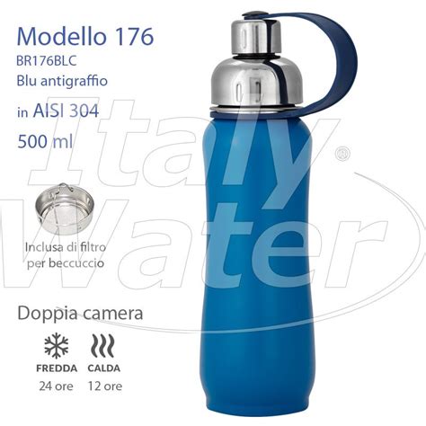 Borracce Termiche In Acciaio Inox AISI 304 Modello 176 177 Italy