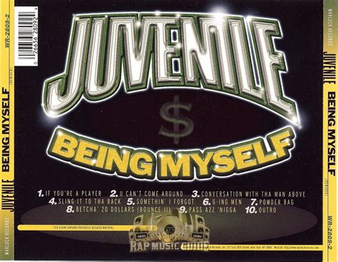 Juvenile Being Myself 1st Press Cd Rap Music Guide