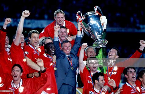 Ole Gunner Solskjaer Hand Signed Champions League Final 1999 The Treble ...