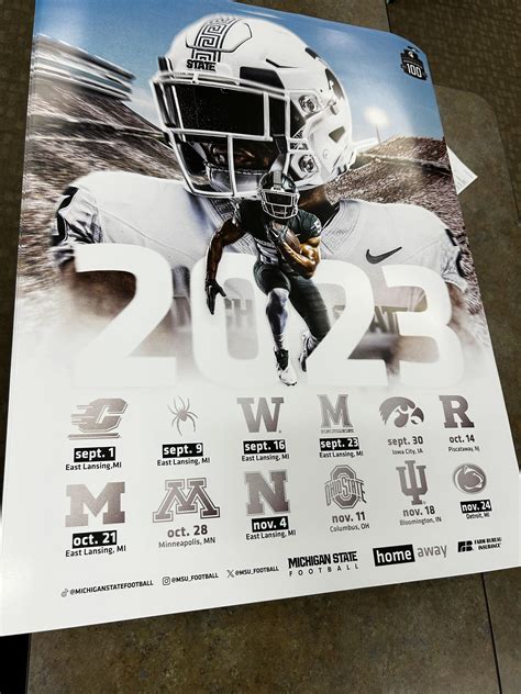 MSU football calendar : r/msu