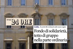 Il Sole Ore Fondo Di Solidariet Verso Nuove Regole First Cisl