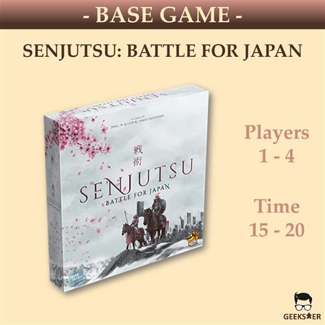 Senjutsu Battle For Japan Board Game Retail Edition Shopee Singapore