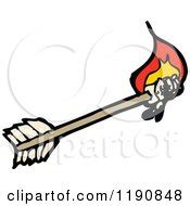 Royalty-Free (RF) Flaming Arrow Clipart, Illustrations, Vector Graphics #1