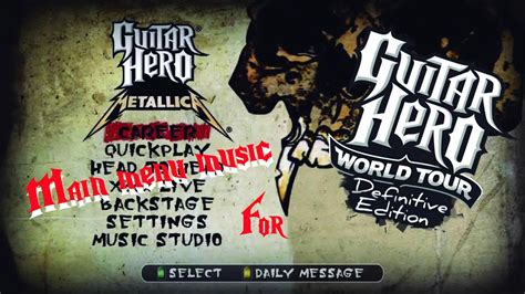 Guitar Hero Metallica Main Menu Music For Ghwt Definitive Edition At