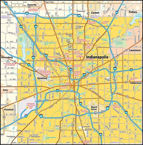 Indiana City Map Directory - Maps of Indiana Cities