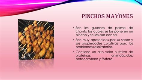 Platos T Picos Del Oriente Ecuatoriano Ppt