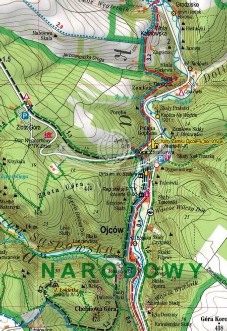 OJCOWSKI PARK NARODOWY LAMINOWANA MAPA EXPRESSMAP