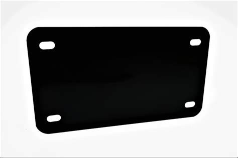 Black Motorcycle Anodized Aluminum License Plate Blank Etsy