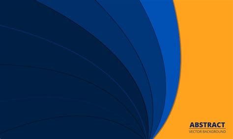 Premium Vector | Navy blue and yellow abstract background