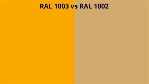 Ral 1003 Vs 1002 Ral Colour Chart Uk