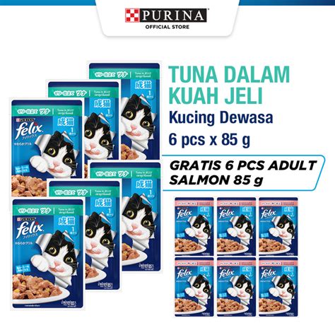 Jual Felix Adult Tuna Makanan Kucing Basah Gr Buy Get Free