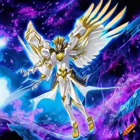 Yu Gi Oh Card Of An Angelic Warrior In Flight On Craiyon