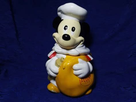 Vintage Cookie Jar Walt Disney S Mickey Mouse Chef Flour Sack Hoan Ltd